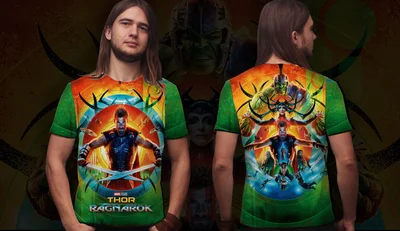 Футболки с полной запечаткой: Тор Крис Хемсворт